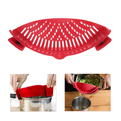 Silicone Kitchen Snap N' Strain Strainer